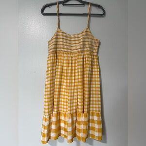 Mittoshop Yellow Checkered women’s Dress